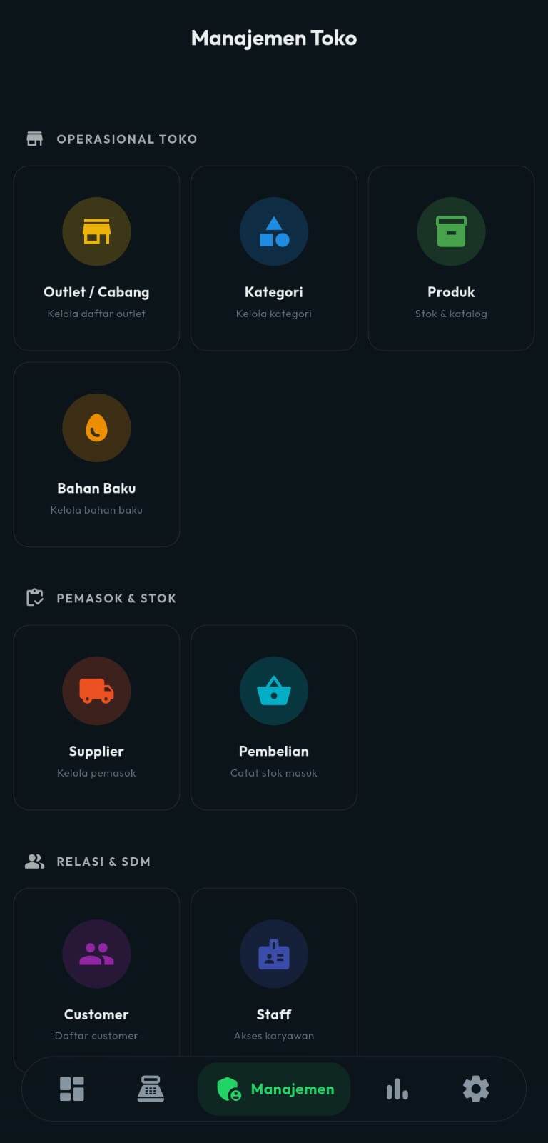 Manajemen Stok dan Inventori Otomatis