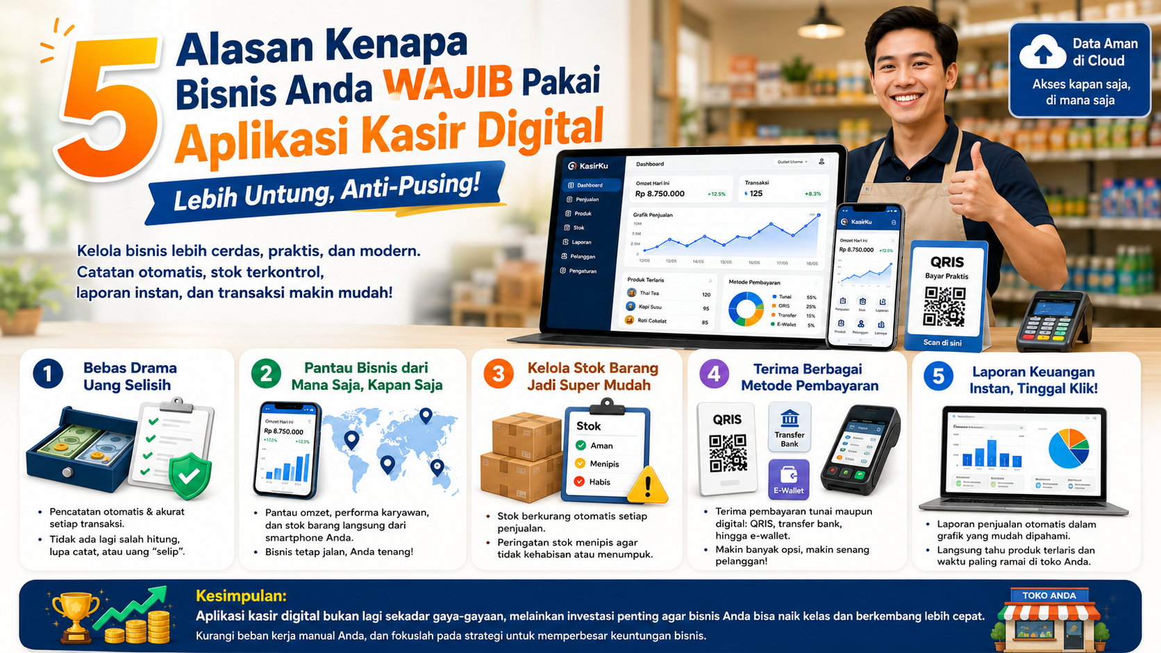 Kenapa Toko/Warung Butuh Sistem Kasir Digital di Era 2026?